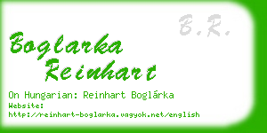 boglarka reinhart business card